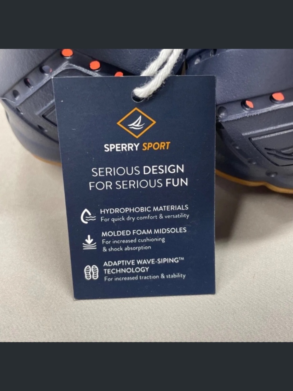 NEW Sperry Shoes Womens 8 blue water strider rubber slip on outdoor kayak boat - Picture 8 of 10